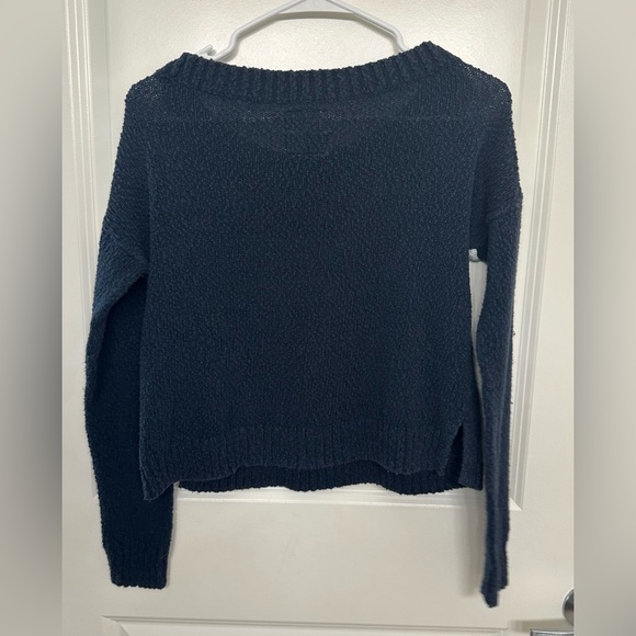 Vintage Y2K Hollister XS Navy Knit Stripe Sweater | Cozy Classic | Send Offer! - Picture 4 of 4
